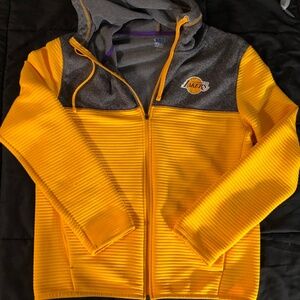 OFFICIAL NBA LA LAKERS HOODIE SWEATSHIRT TX3 WARM  FULL ZIP